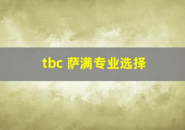 tbc 萨满专业选择